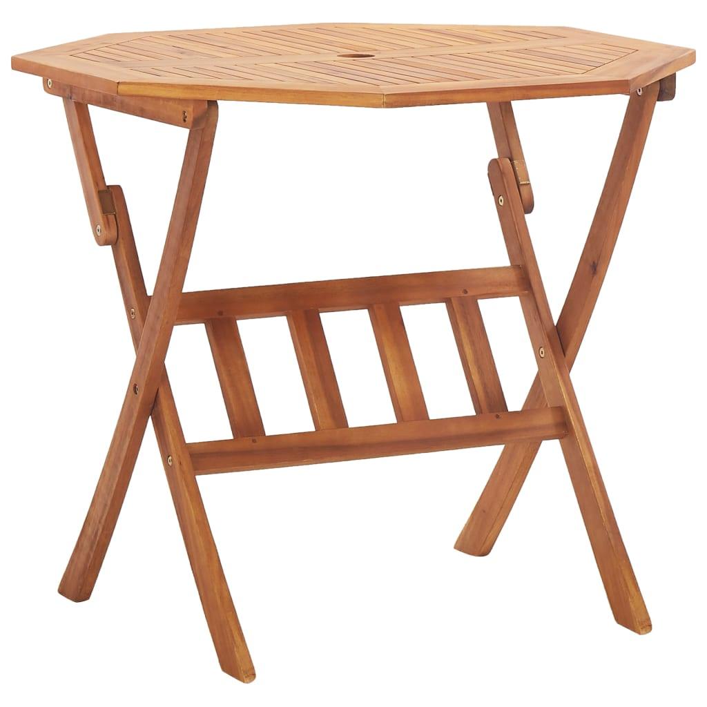 Folding Patio Table 35.4"x29.5" Solid Wood Acacia at Set Shop and Smile