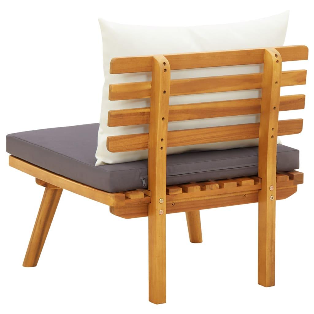Patio Chair with Cushions Solid Acacia Wood at Set Shop and Smile
