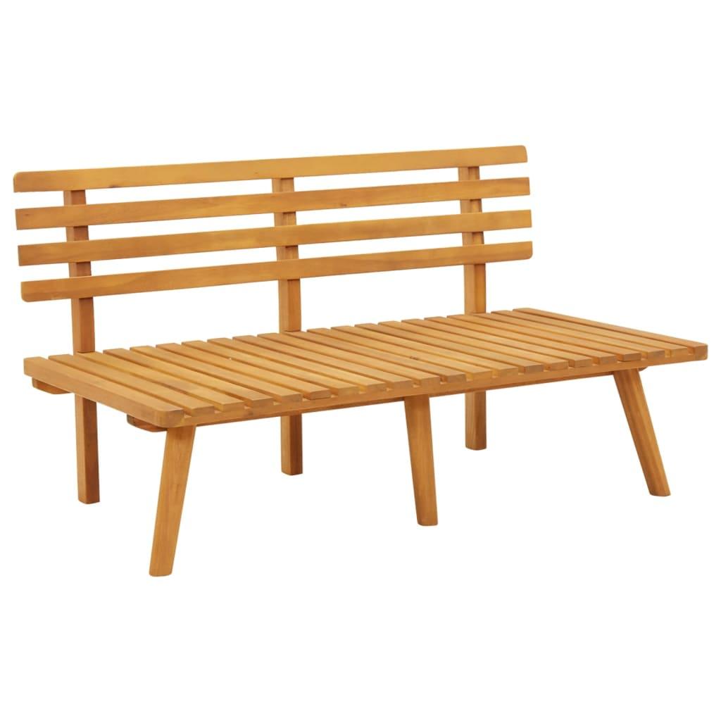 Patio Bench with Cushions 45.3" Solid Acacia Wood at Set Shop and Smile