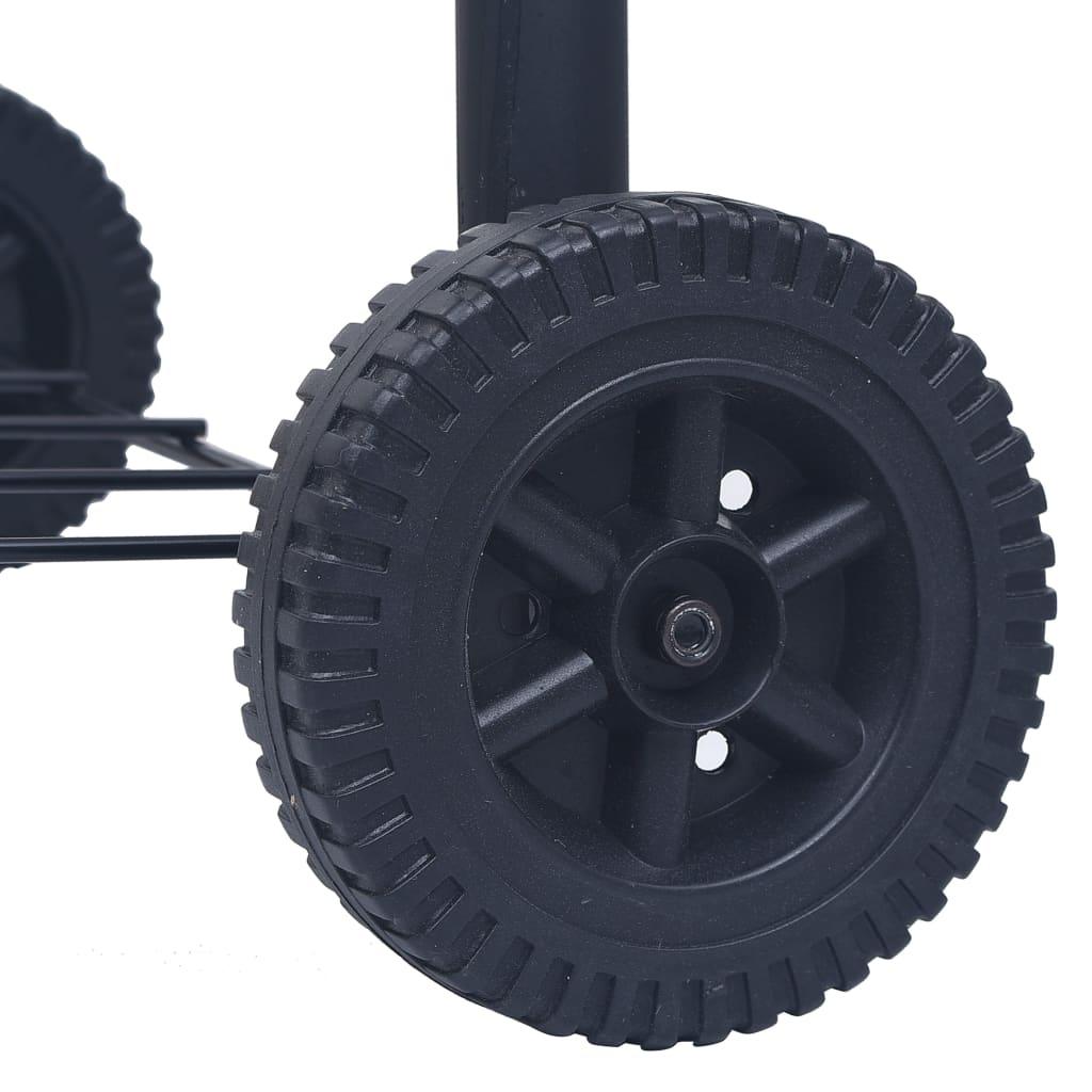 Charcoal BBQ Grill Smoker with Bottom Shelf Black at Set Shop and Smile