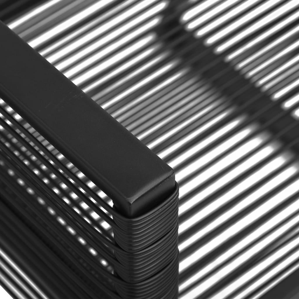 Patio Chairs 2 pcs Black PVC Rattan at Set Shop and Smile