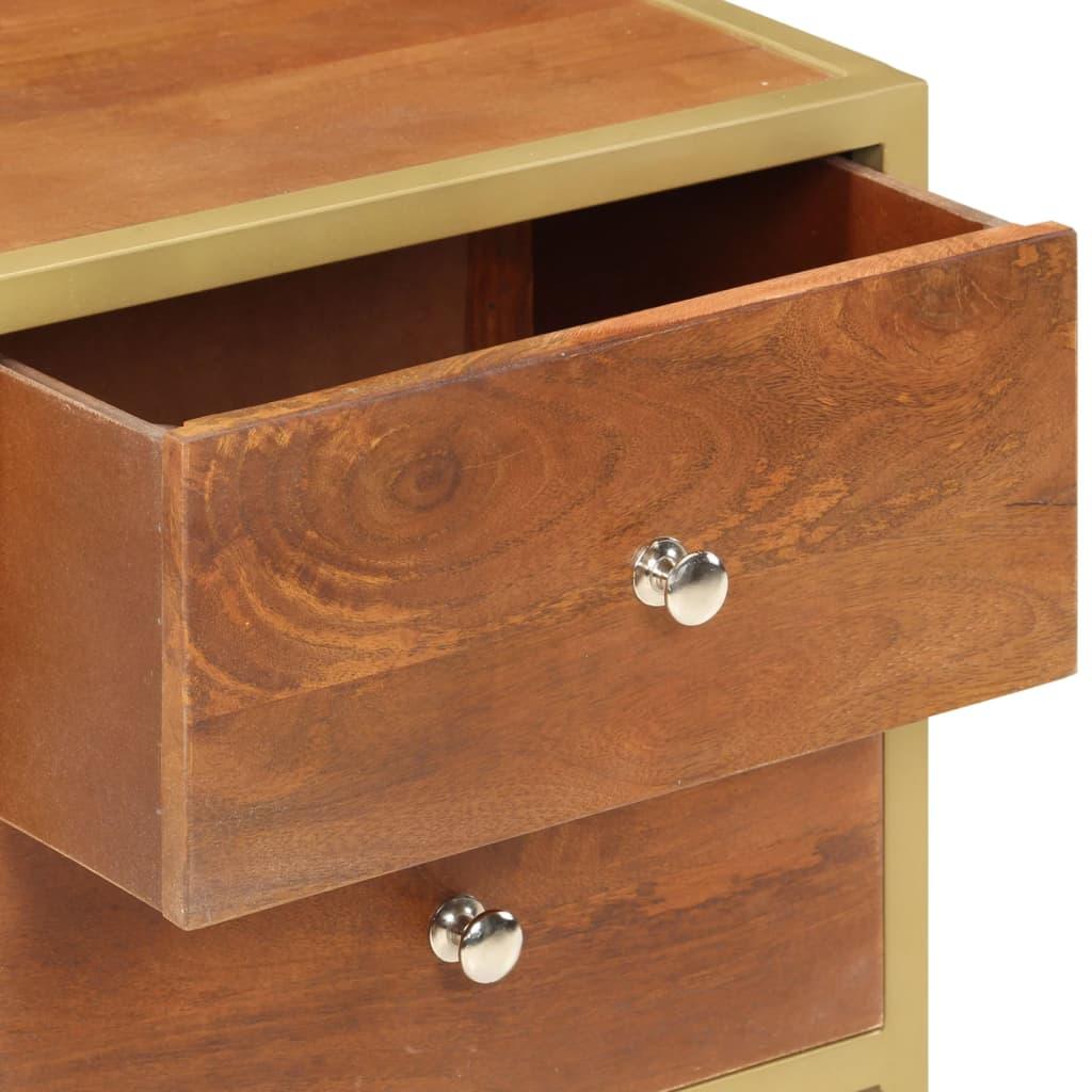 Bedside Cabinet 15.7"x13.8"x19.7" Solid Mango Wood at Set Shop and Smile