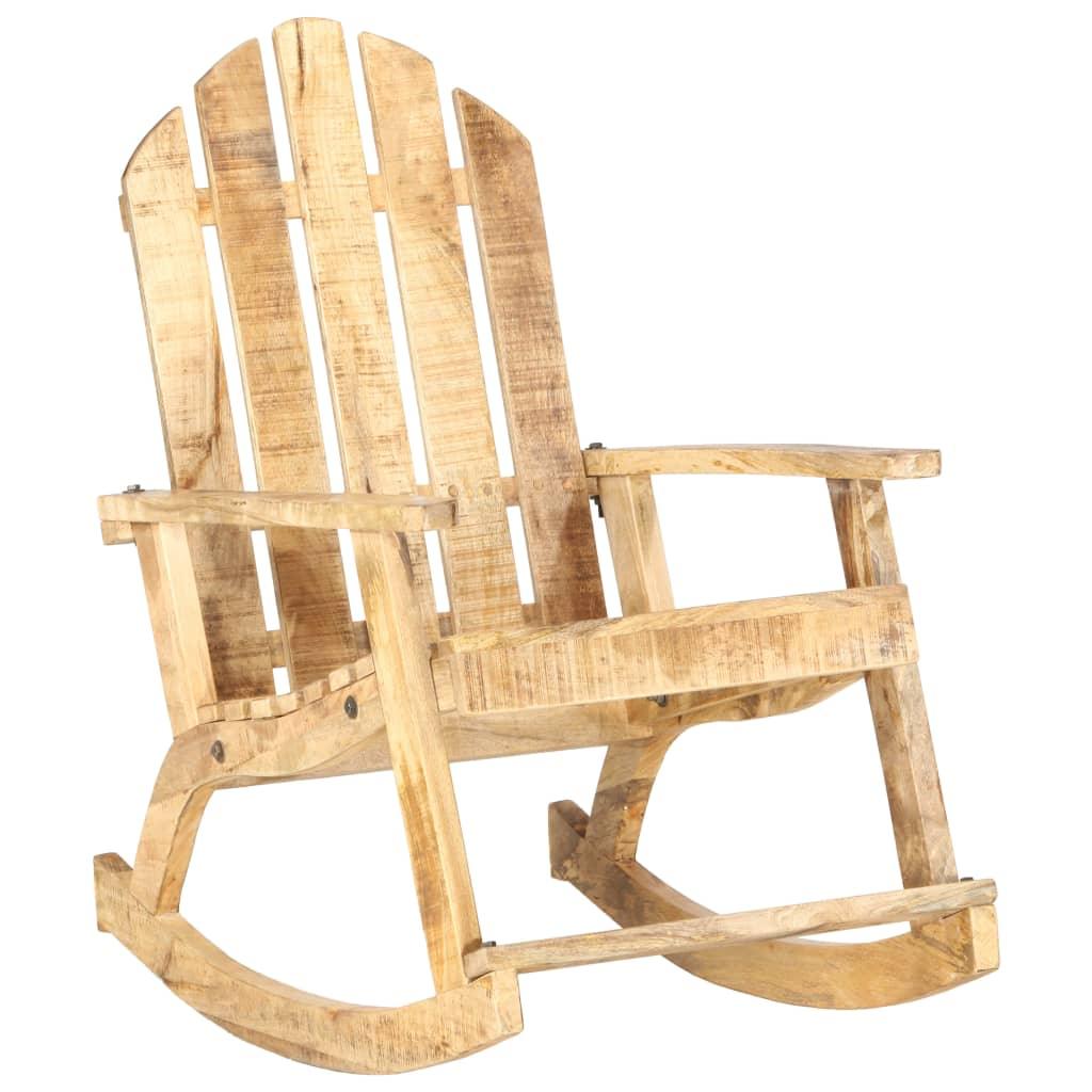 Garden Rocking Chair Solid Mango Wood at Set Shop and Smile