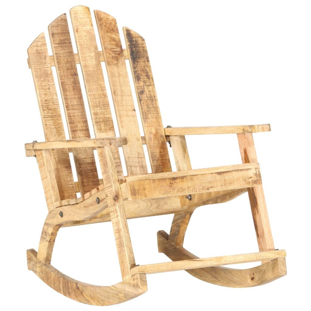 Garden Rocking Chair Solid Mango Wood at Set Shop and Smile