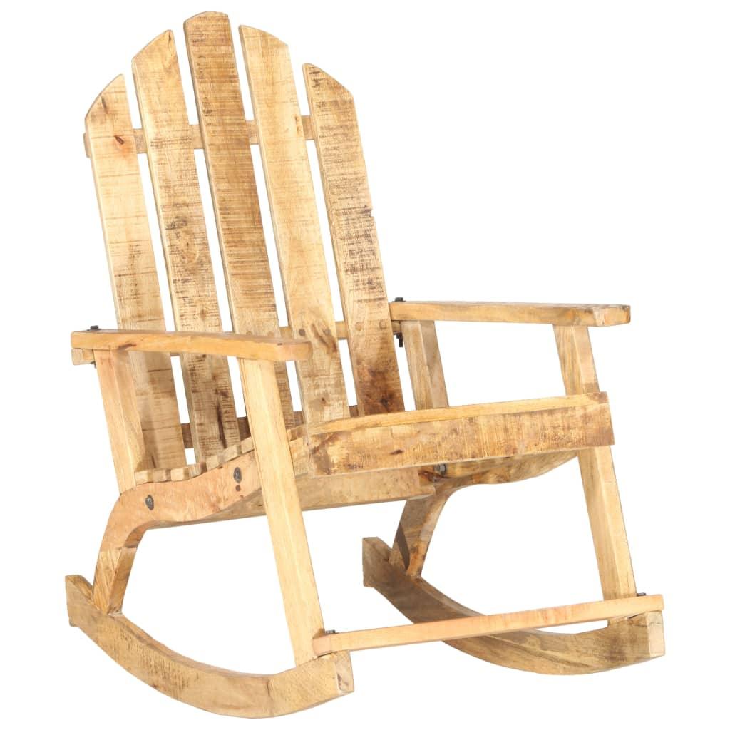 Garden Rocking Chair Solid Mango Wood at Set Shop and Smile