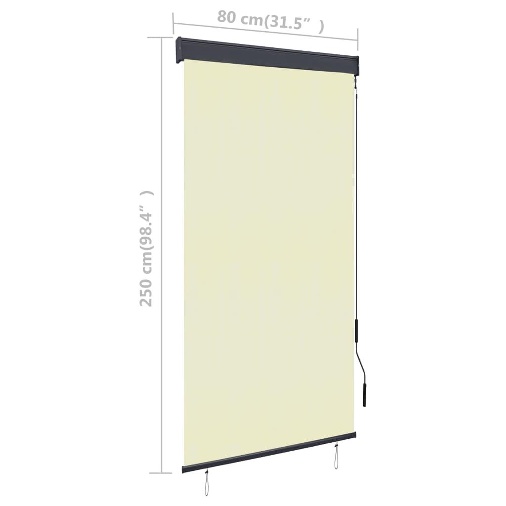 Outdoor Roller Blind 31.5"x98.4" Cream at Set Shop and Smile