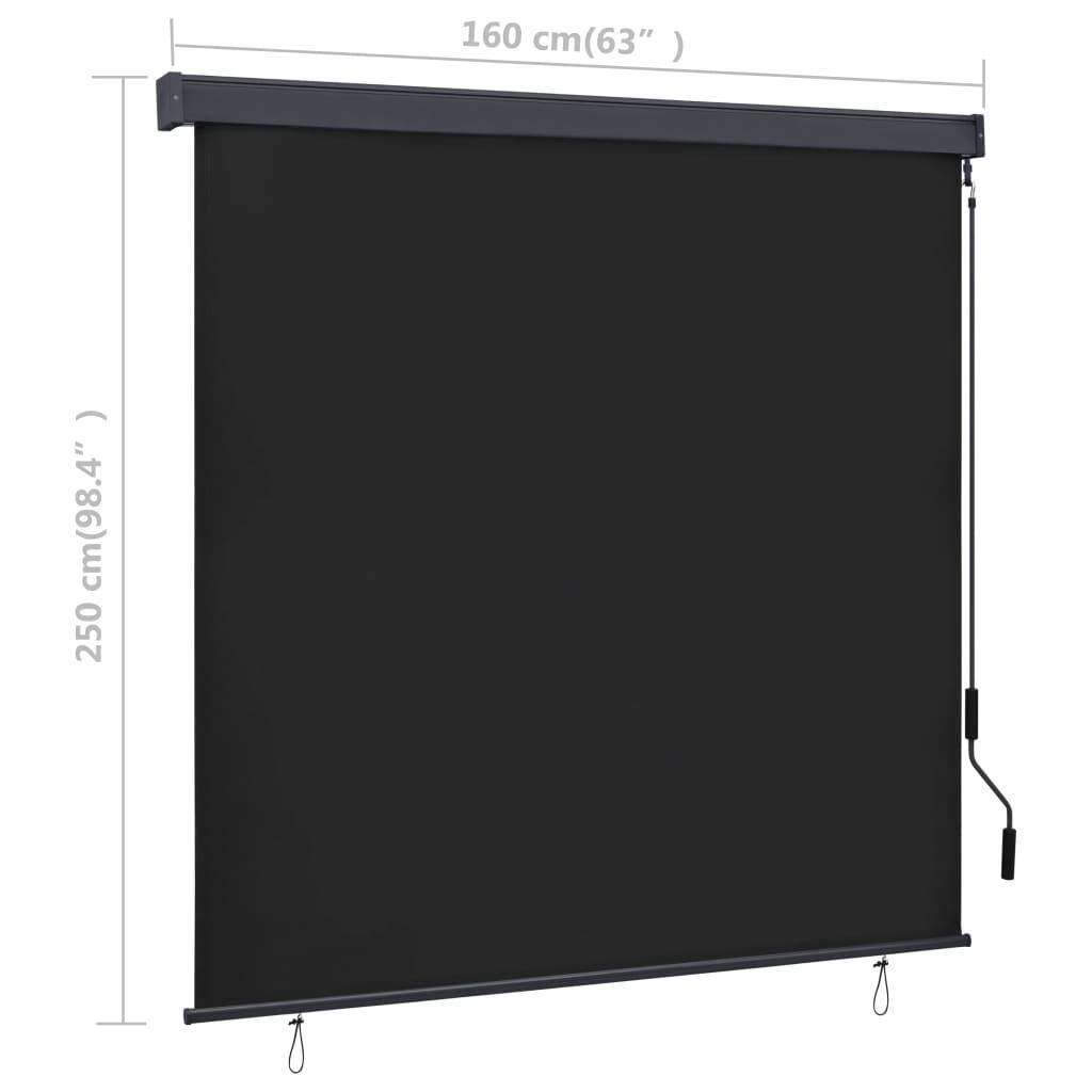 Outdoor Roller Blind 63"x98.4" Anthracite at Set Shop and Smile