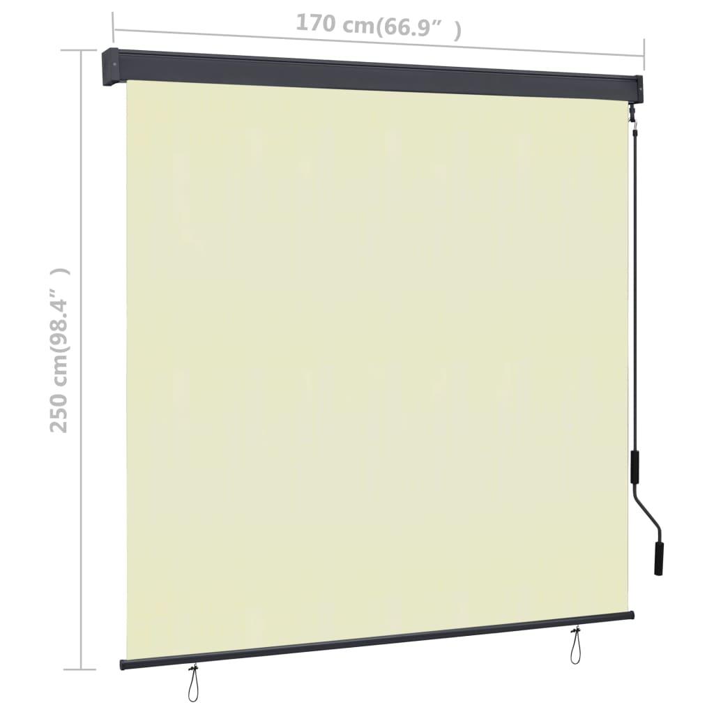 Outdoor Roller Blind 66.9"x98.4" Cream at Set Shop and Smile