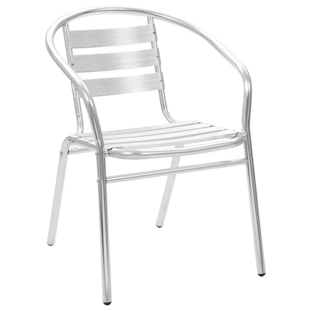 Stackable Patio Chairs 4 pcs Aluminum at Set Shop and Smile