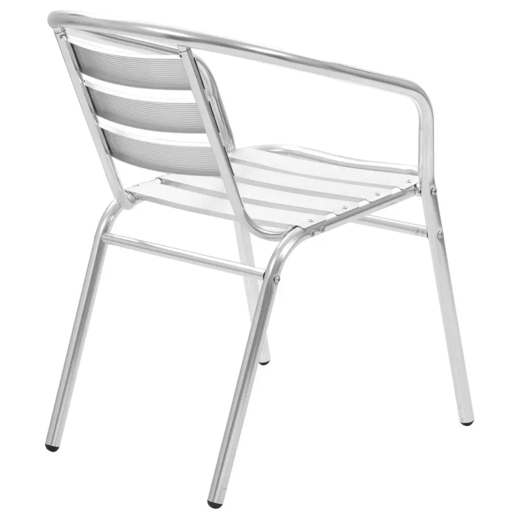 Stackable Patio Chairs 4 pcs Aluminum at Set Shop and Smile