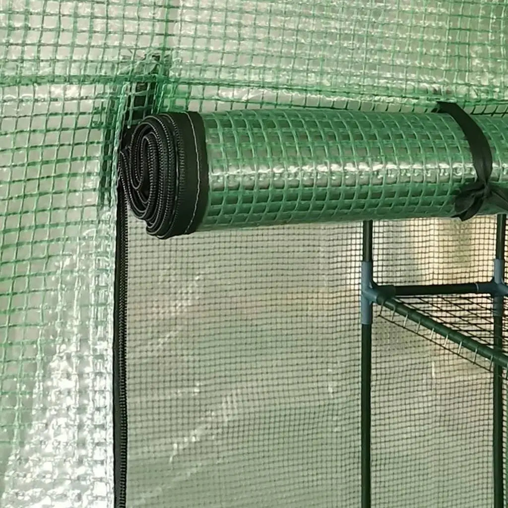 Greenhouse with Shelves Steel 56.3"x56.3"x76.8" at Set Shop and Smile