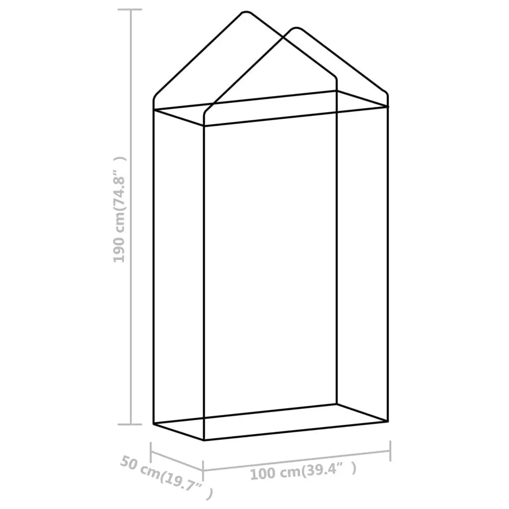 Greenhouse with Steel Frame 5.4 ft² 3.3'x1.6'x6.2' at Set Shop and Smile