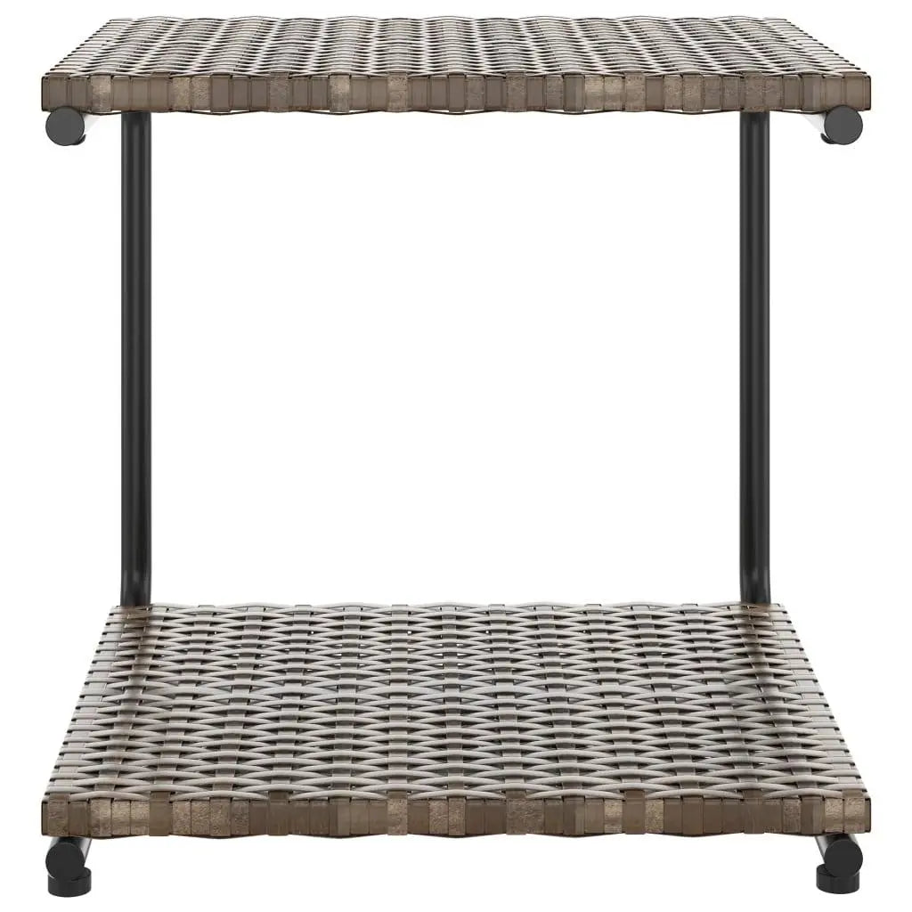 2-Person Patio Sun Bed with Cushions Poly Rattan Brown at Set Shop and Smile