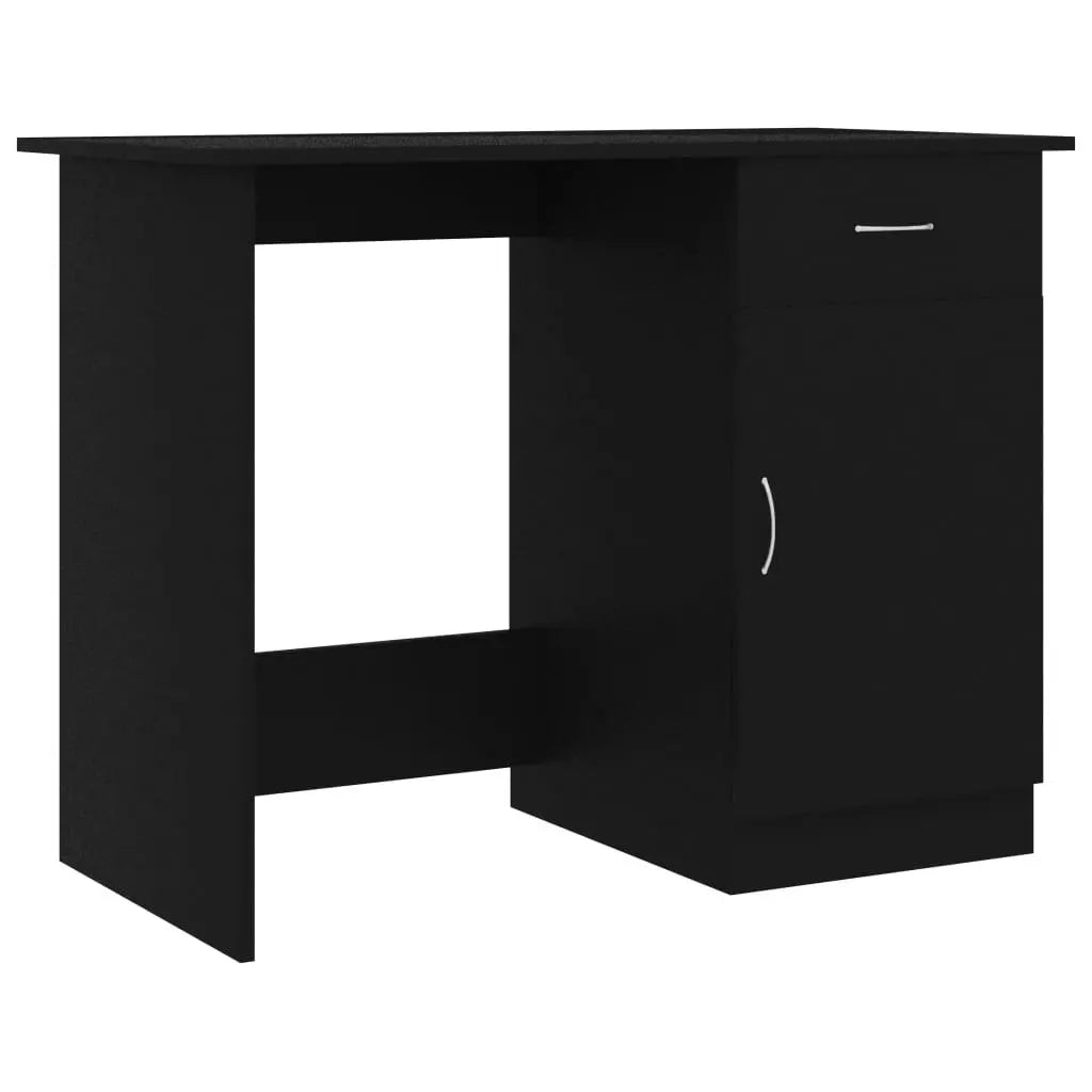 Desk Black 39.4"x19.7"x29.9" Engineered Wood at Set Shop and Smile