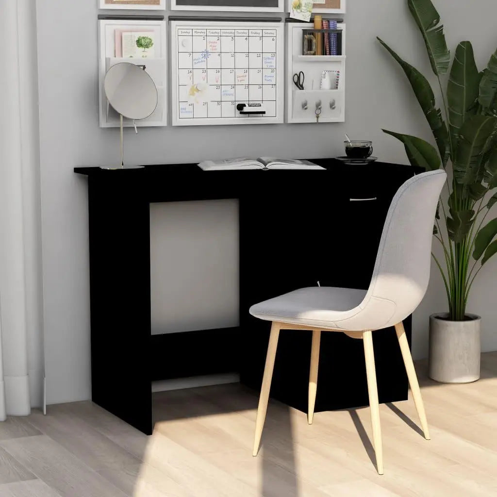 Desk Black 39.4"x19.7"x29.9" Engineered Wood at Set Shop and Smile