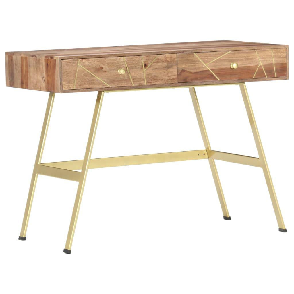 Writing Desk with Drawers 39.4"x21.7"x29.5" Solid Sheesham Wood at Set Shop and Smile