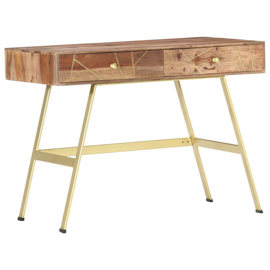 Writing Desk with Drawers 39.4"x21.7"x29.5" Solid Sheesham Wood at Set Shop and Smile