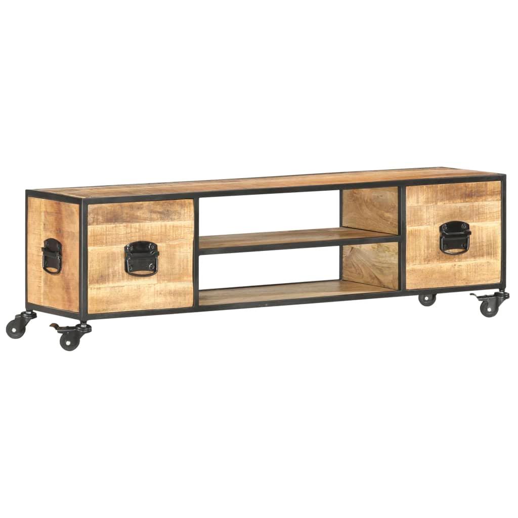 TV Cabinet 51.2"x11.8"x15.4" Solid Mango Wood at Set Shop and Smile