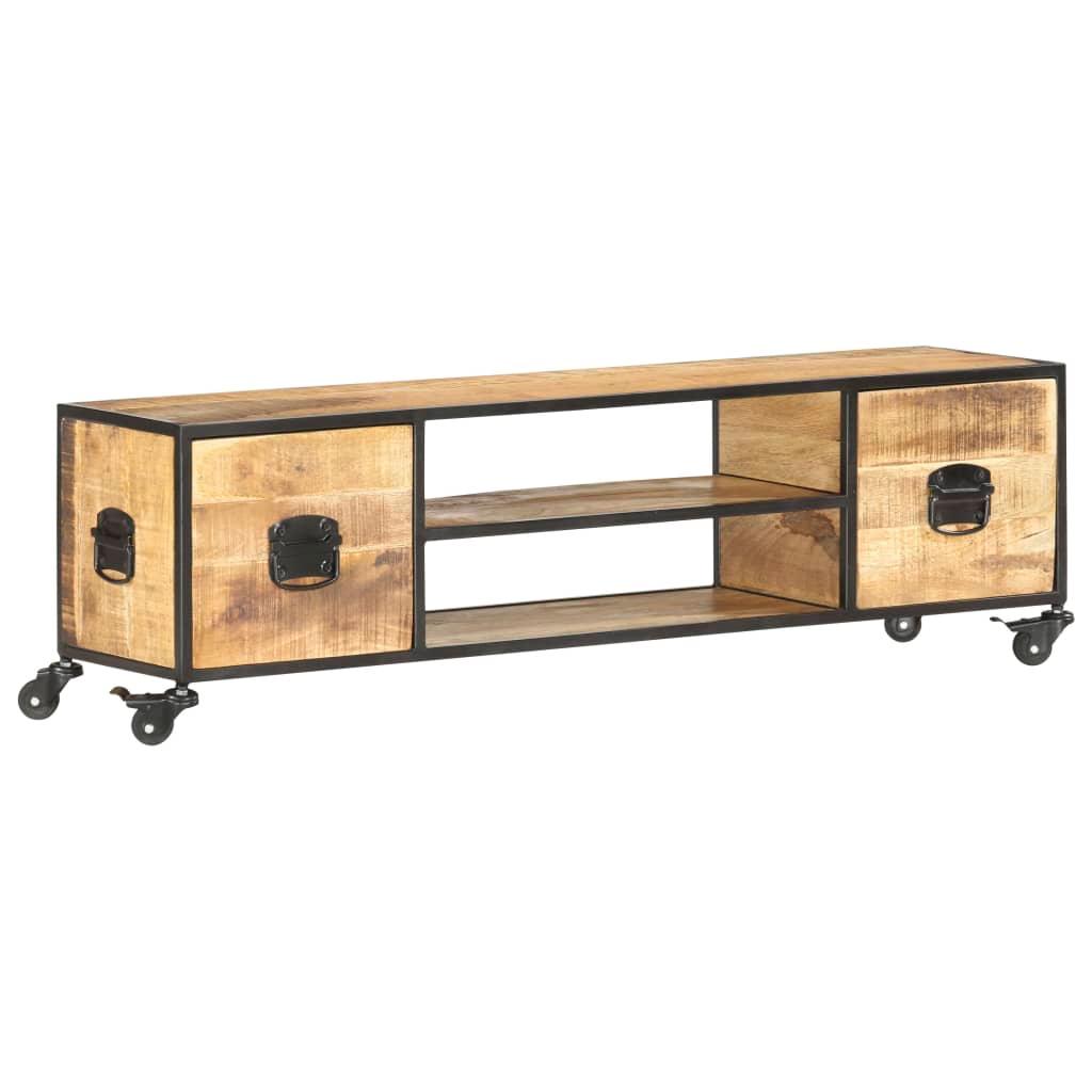 TV Cabinet 51.2"x11.8"x15.4" Solid Mango Wood at Set Shop and Smile