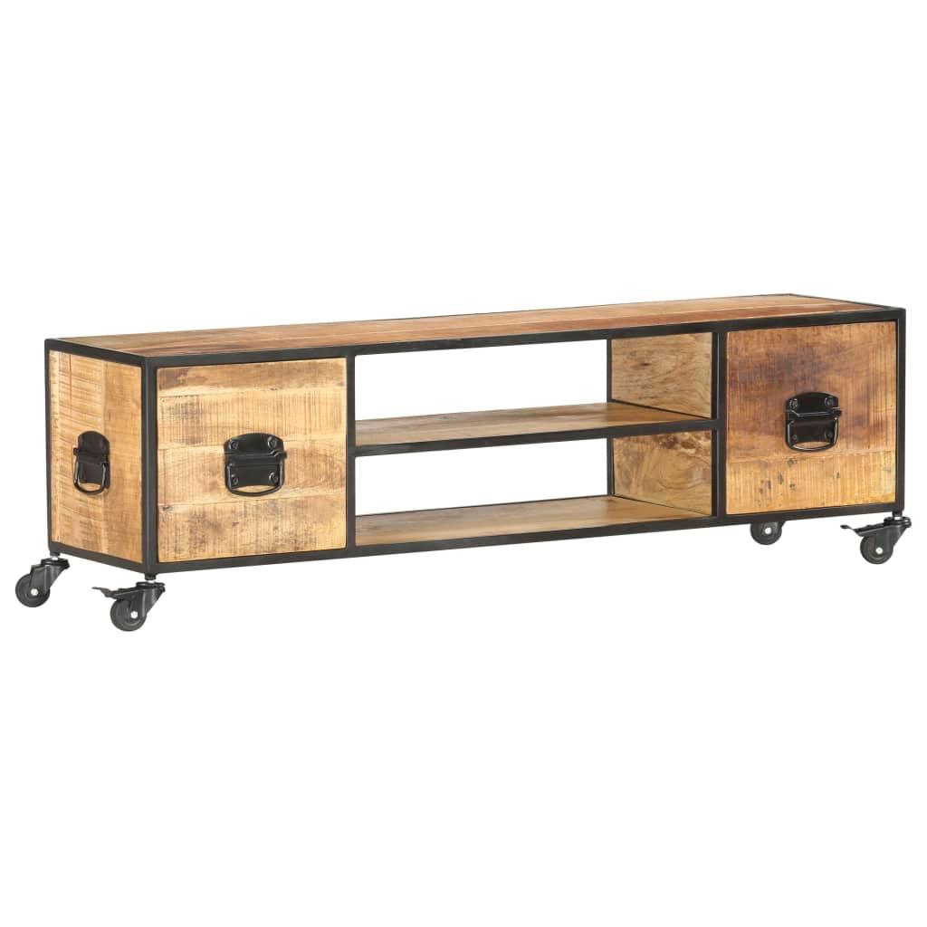 TV Cabinet 51.2"x11.8"x15.4" Solid Mango Wood at Set Shop and Smile