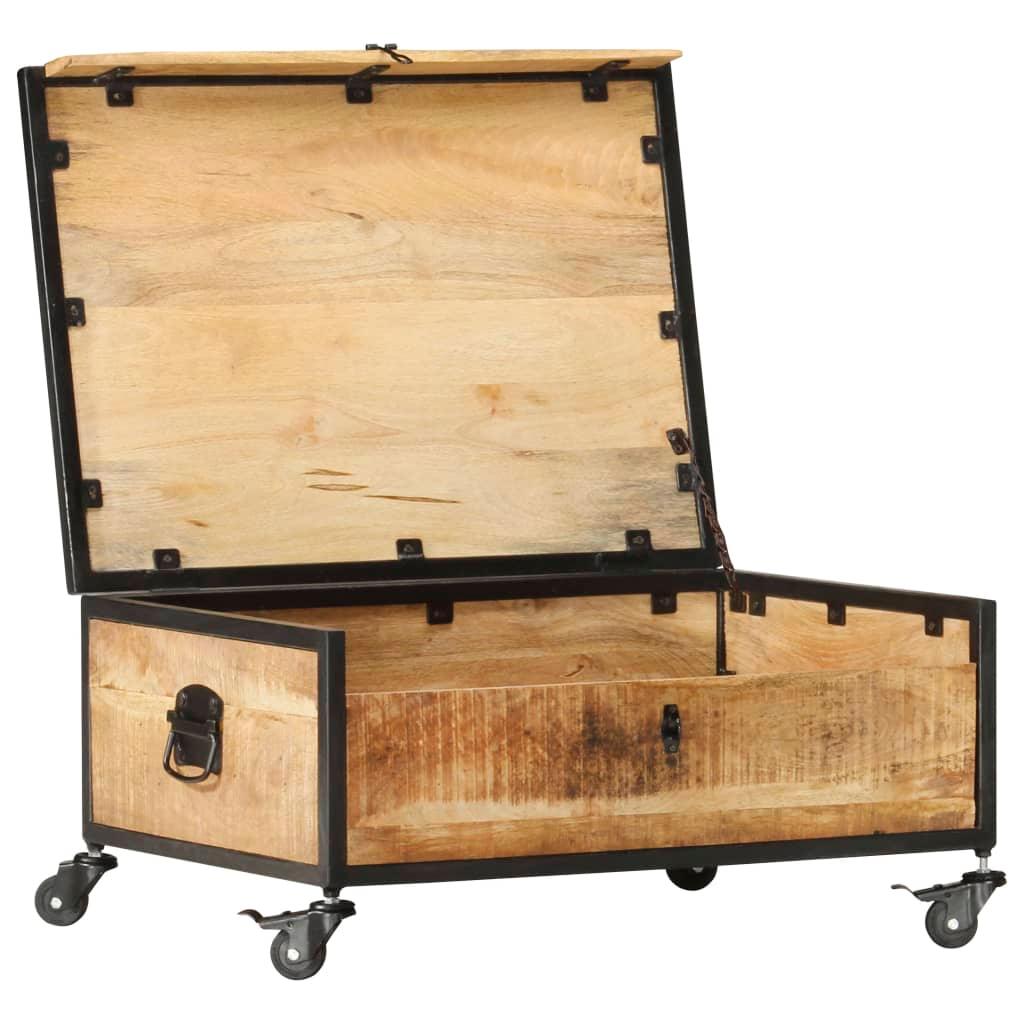 Coffee Table 27.6"x19.7"x13" Solid Mango Wood at Set Shop and Smile