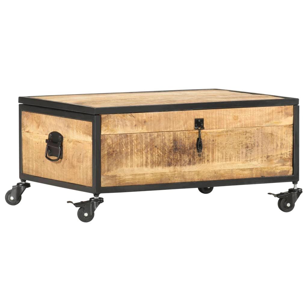 Coffee Table 27.6"x19.7"x13" Solid Mango Wood at Set Shop and Smile