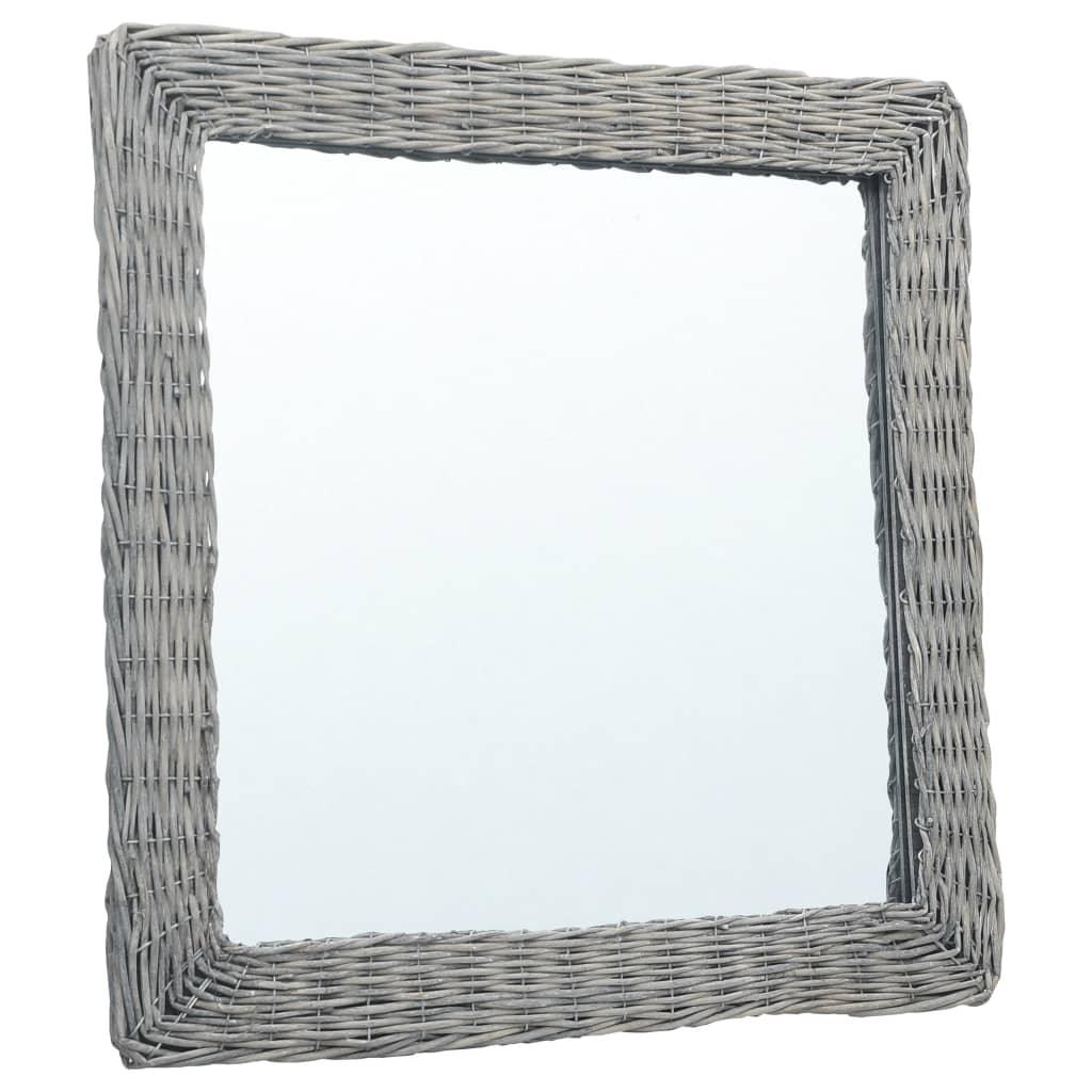 Mirror 19.7"x19.7" Wicker at Set Shop and Smile
