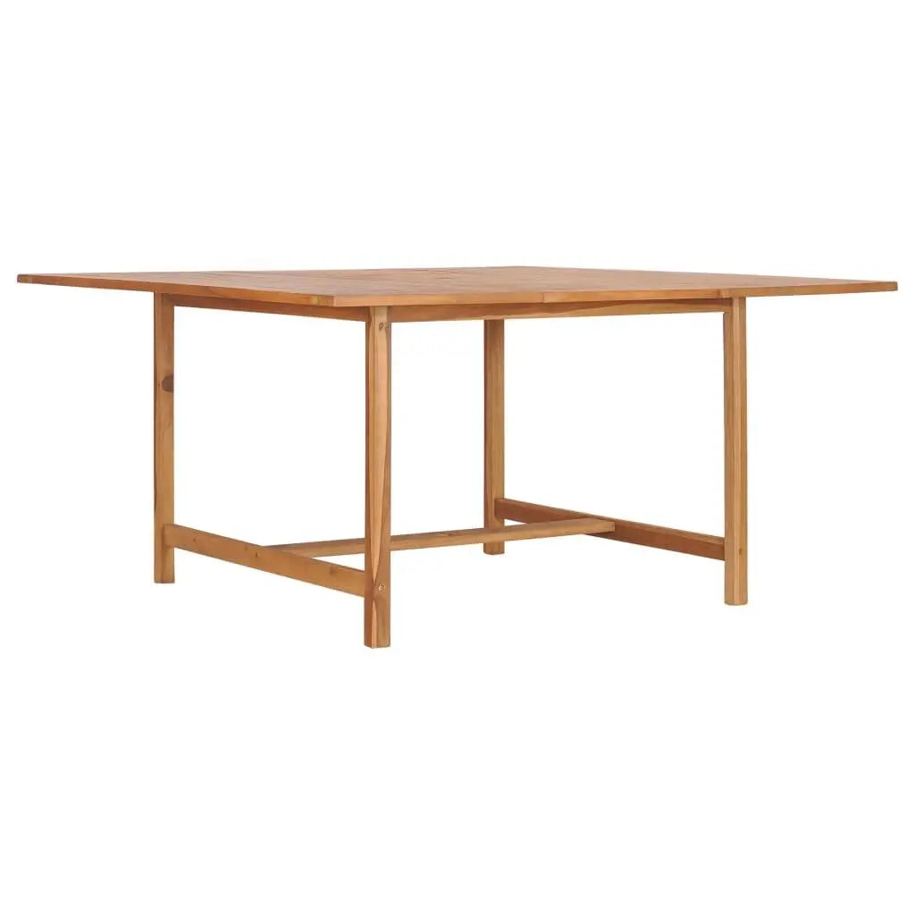 Patio Table 59.1"x59.1"x29.9" Solid Teak Wood at Set Shop and Smile