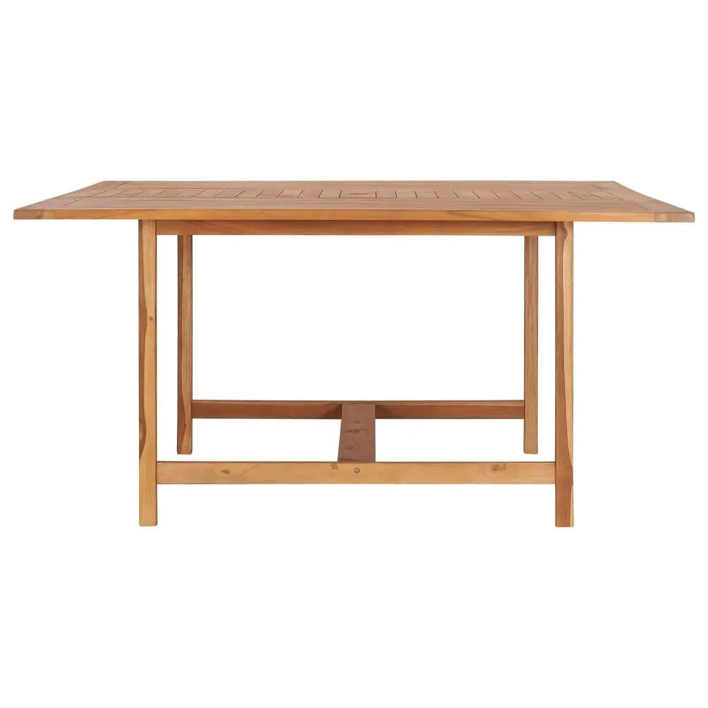 Patio Table 59.1"x59.1"x29.9" Solid Teak Wood at Set Shop and Smile