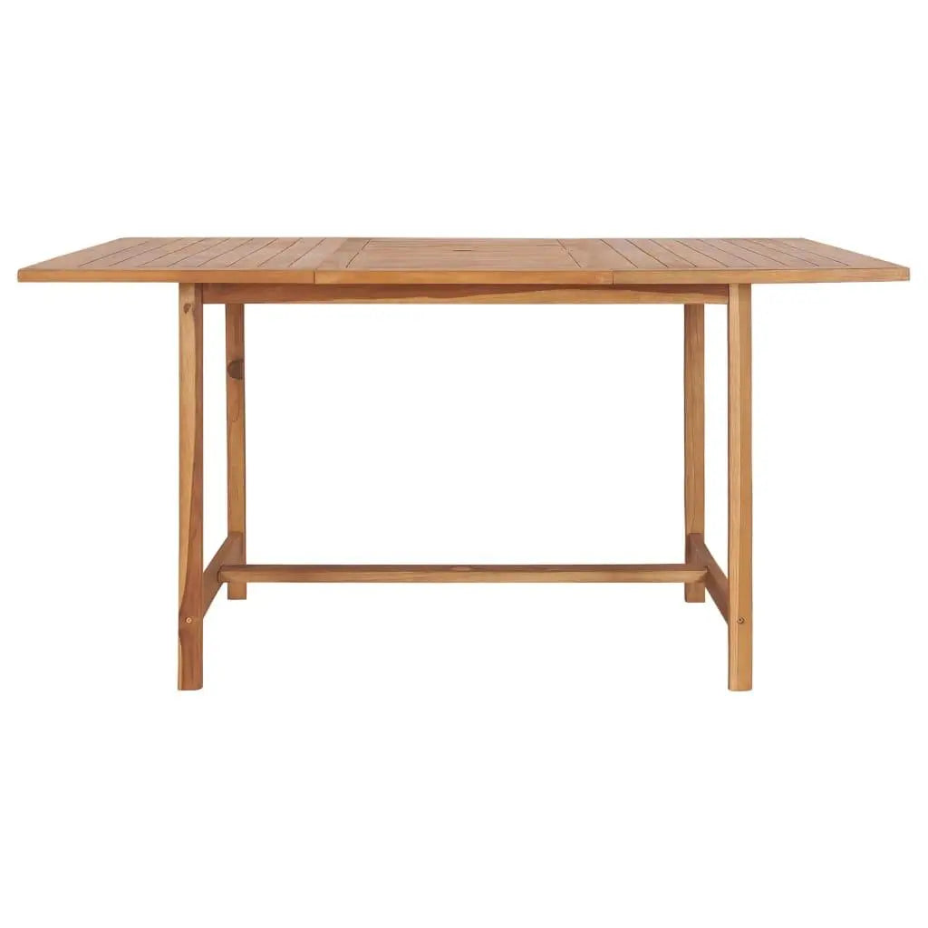Patio Table 59.1"x59.1"x29.9" Solid Teak Wood at Set Shop and Smile