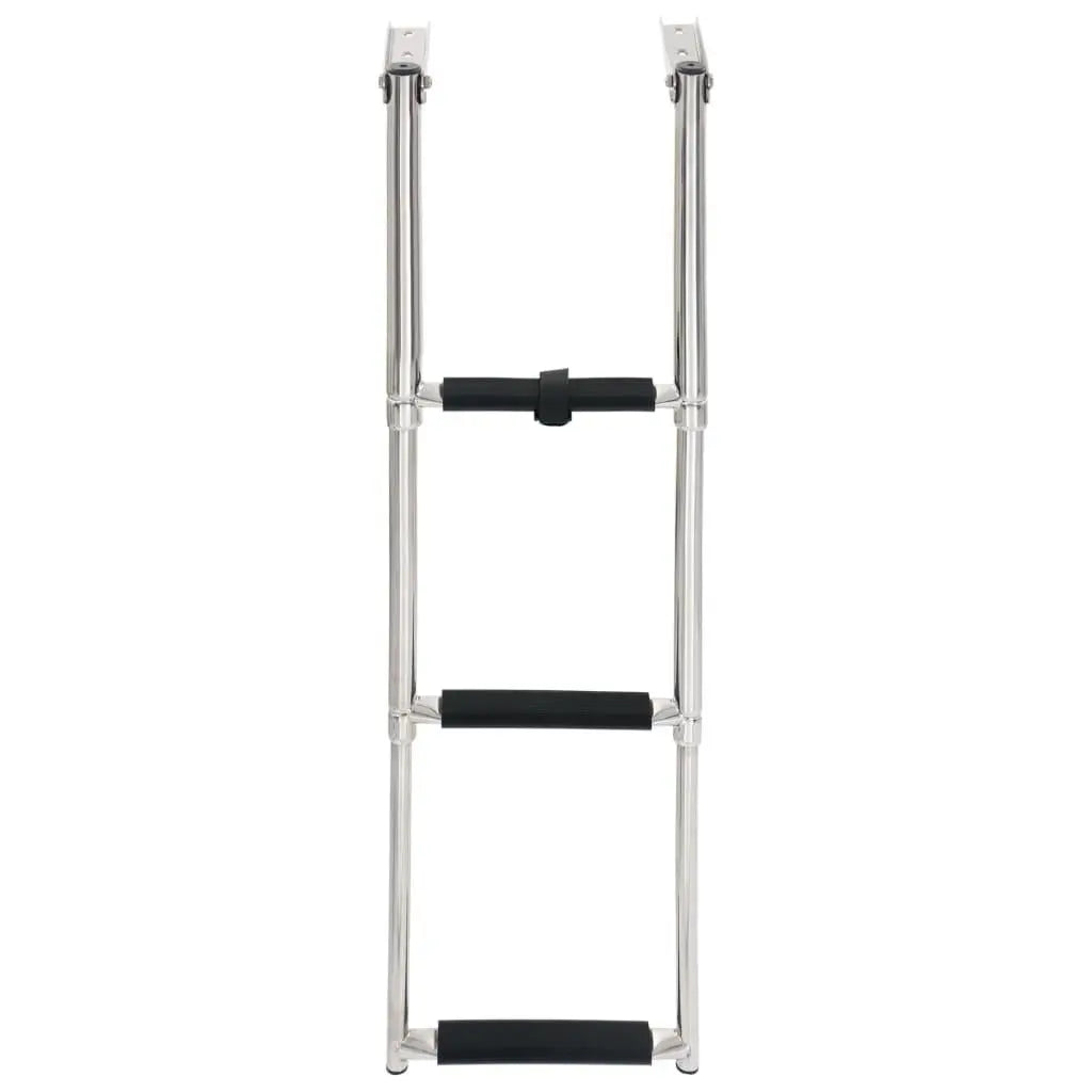 Folding Boarding Ladder 3-step Stainless Steel at Set Shop and Smile