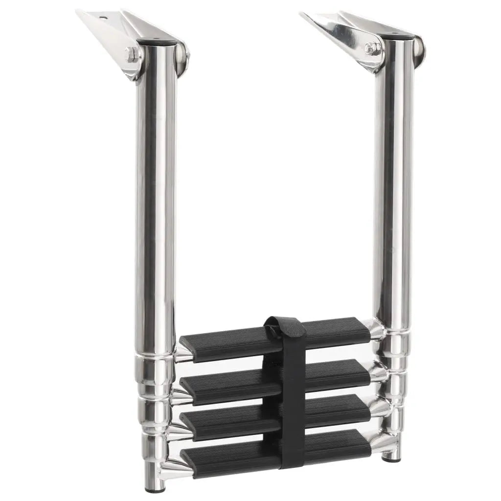 Folding Boarding Ladder 4-step Stainless Steel at Set Shop and Smile
