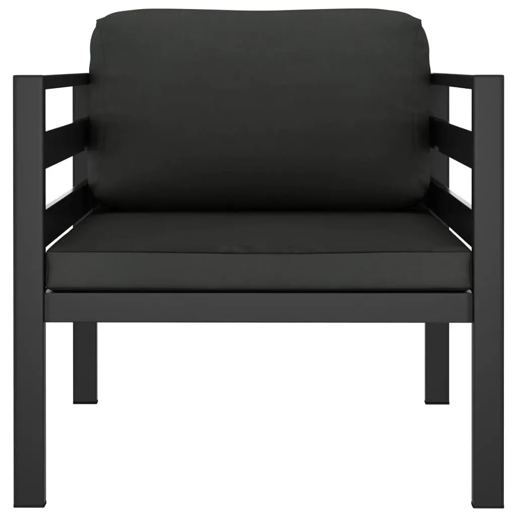 Single Sofa with Cushions Aluminum Anthracite at Set Shop and Smile