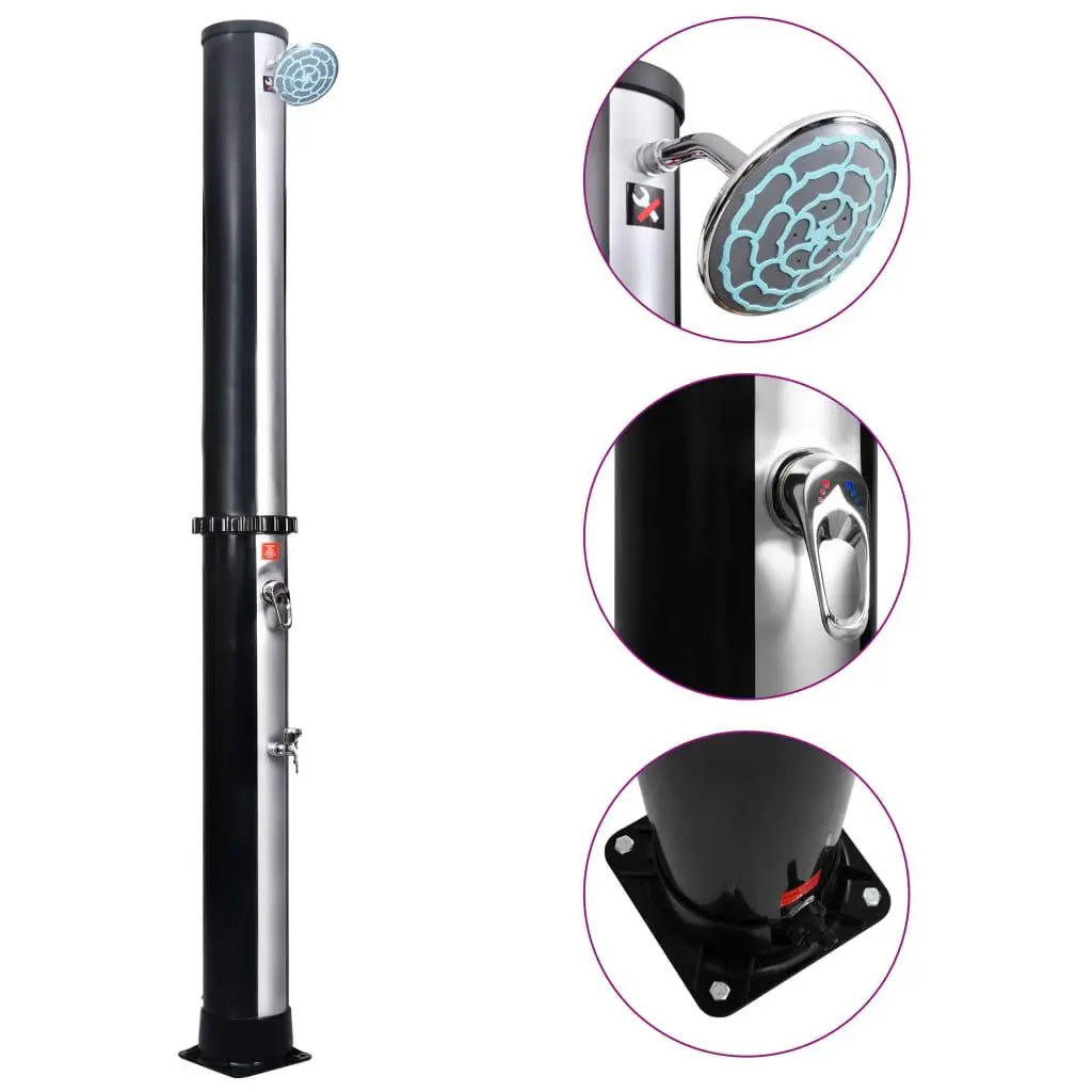 Outdoor Solar Shower with Shower Head and Faucet 10.6 gal at Set Shop and Smile