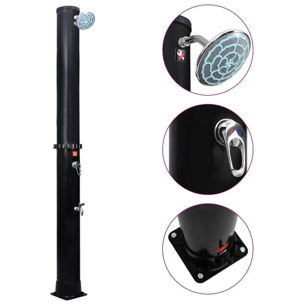 Outdoor Solar Shower with Shower Head and Faucet 10.6 gal at Set Shop and Smile