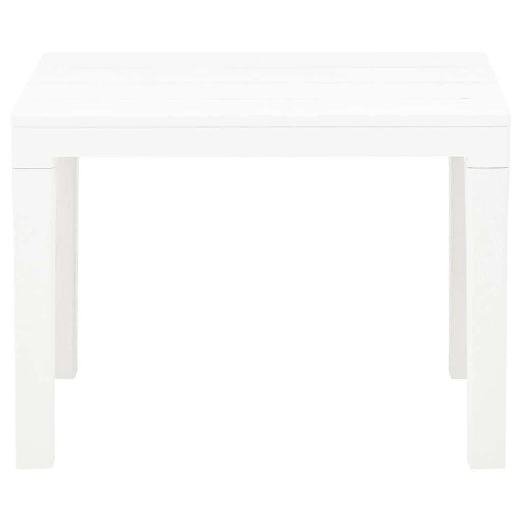 Patio Benches 2 pcs White Plastic at Set Shop and Smile