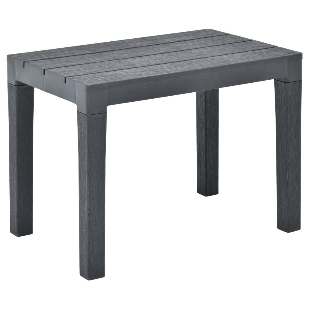 Patio Benches 2 pcs Anthracite Plastic at Set Shop and Smile