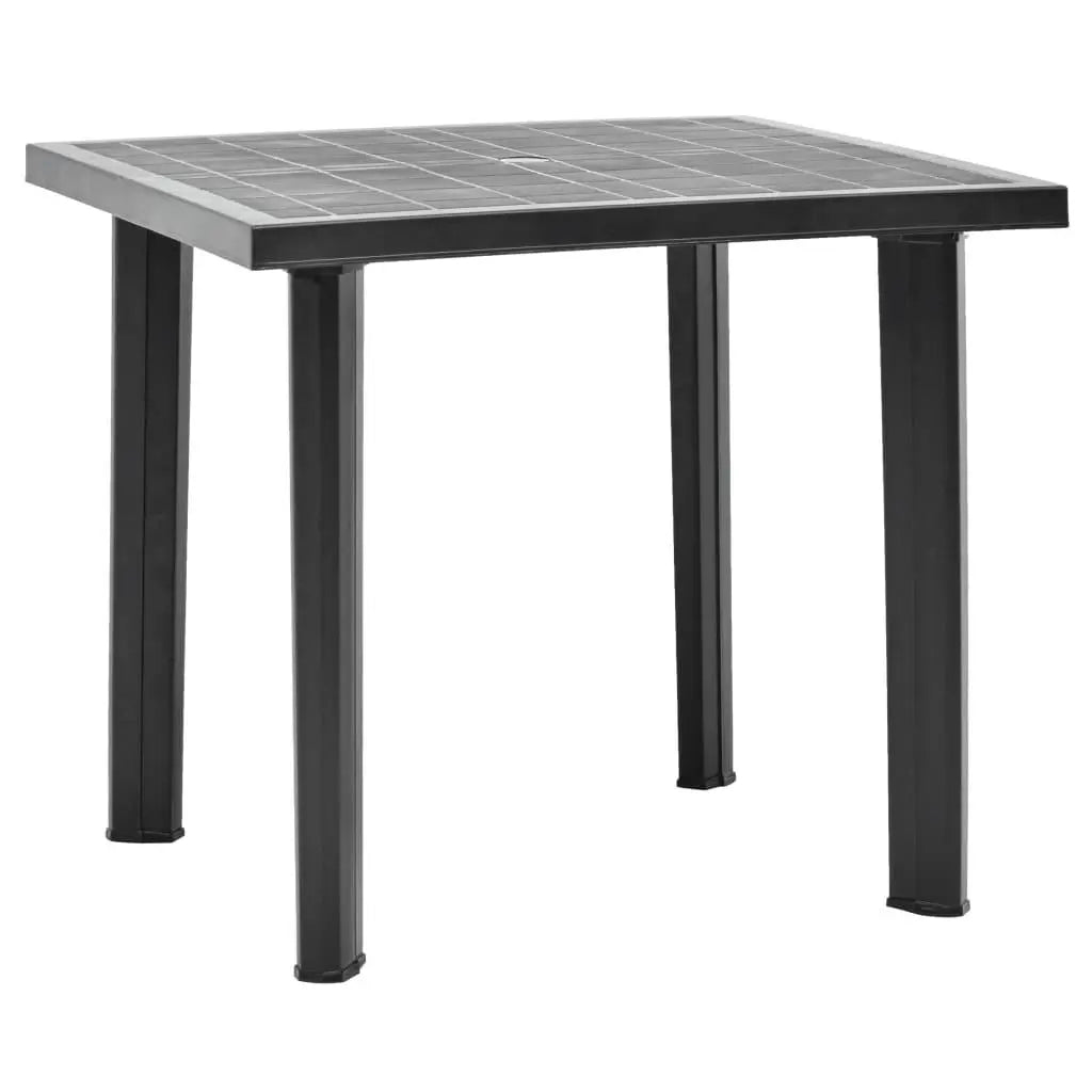 Patio Table Anthracite 31.5"x29.5"x28.3" Plastic at Set Shop and Smile