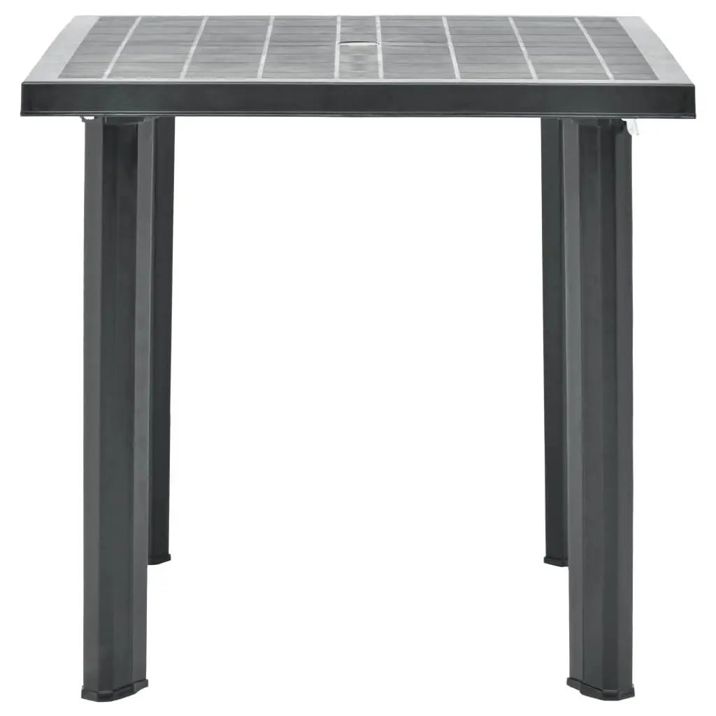 Patio Table Anthracite 31.5"x29.5"x28.3" Plastic at Set Shop and Smile