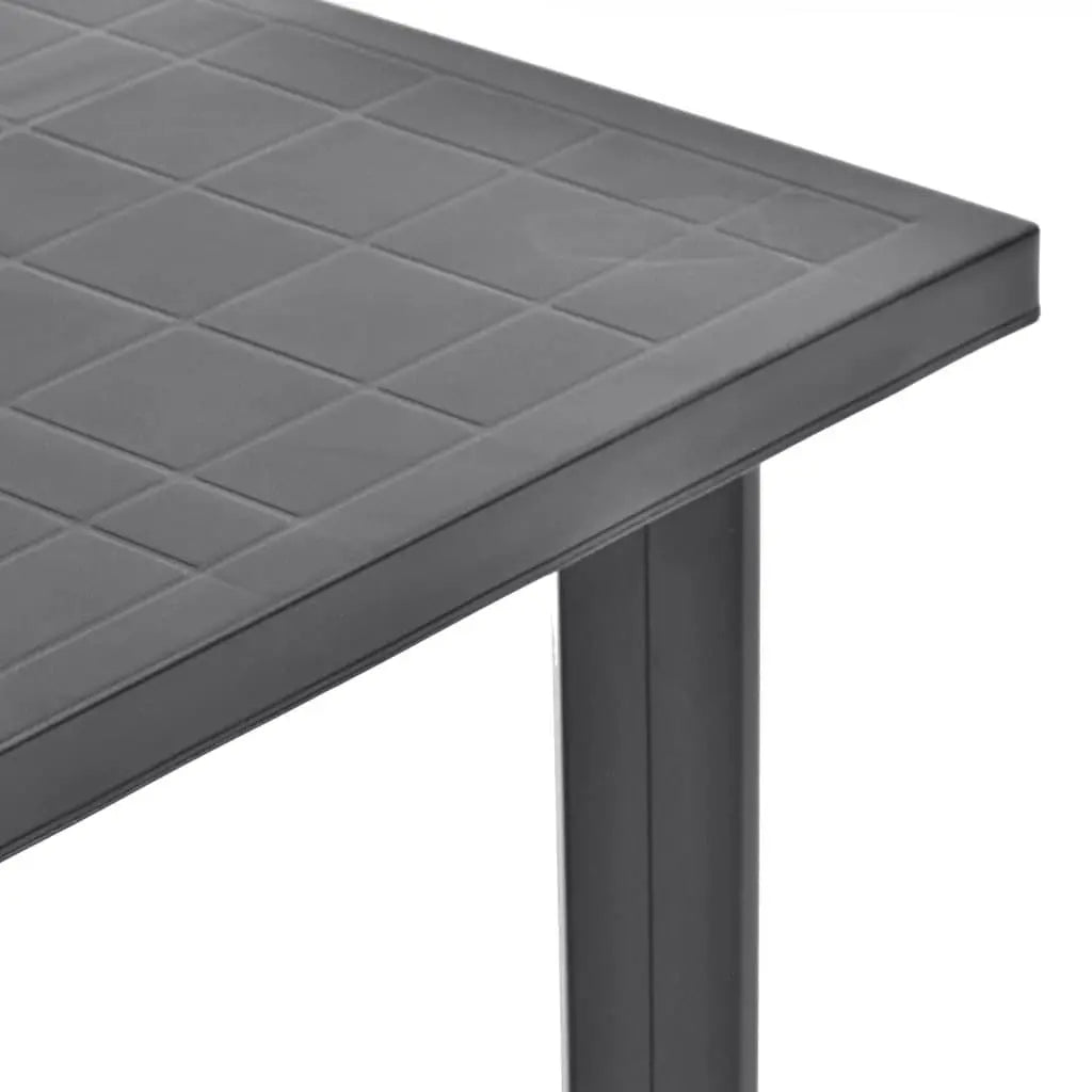 Patio Table Anthracite 31.5"x29.5"x28.3" Plastic at Set Shop and Smile