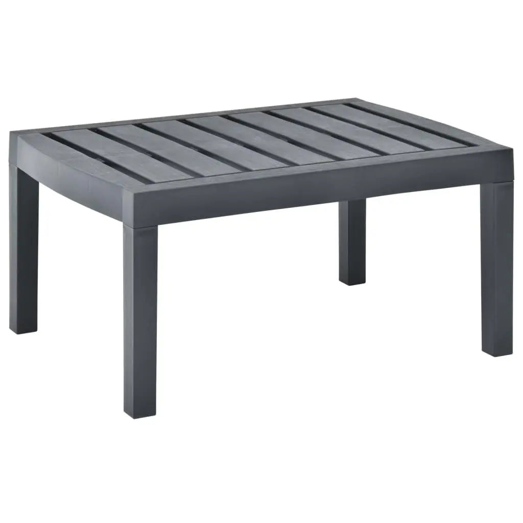 Patio Table Anthracite 30.7"x21.7"x15" Plastic at Set Shop and Smile