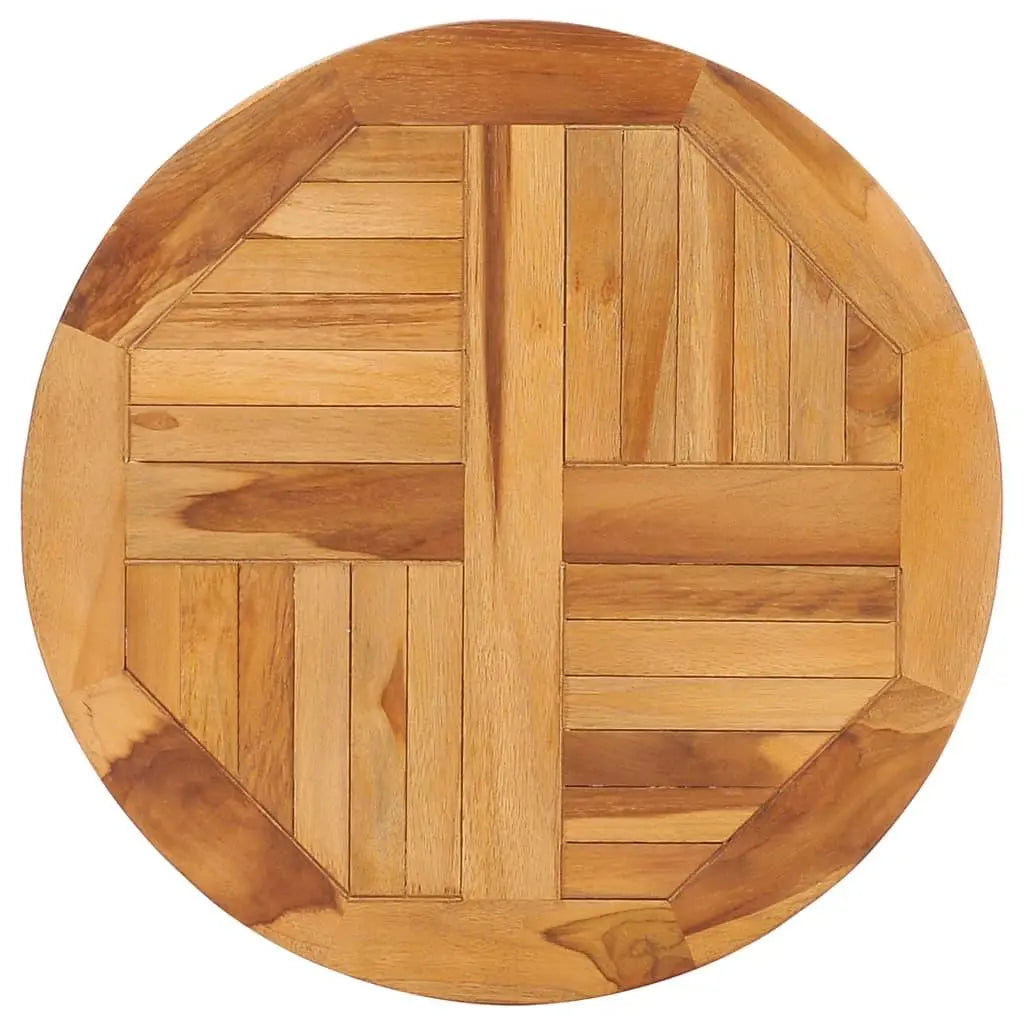 Rotating Table Disk Solid Teak Wood at Set Shop and Smile