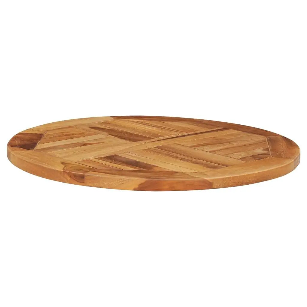 Rotating Table Disk Solid Teak Wood at Set Shop and Smile