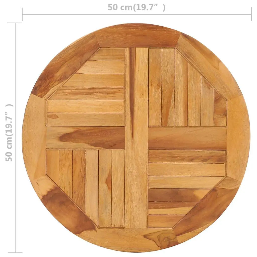 Rotating Table Disk Solid Teak Wood at Set Shop and Smile