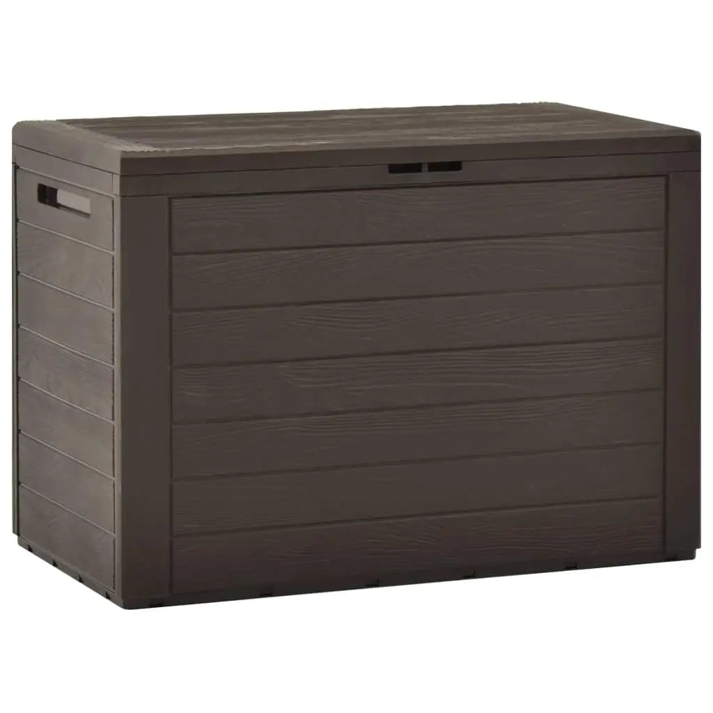 Patio Storage Box Brown 30.7"x17.3"x21.7" at Set Shop and Smile