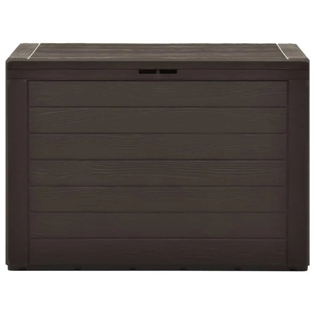 Patio Storage Box Brown 30.7"x17.3"x21.7" at Set Shop and Smile