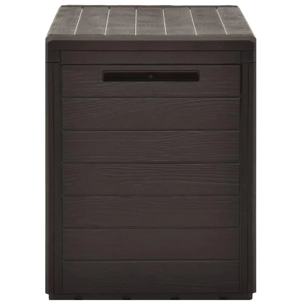 Patio Storage Box Brown 30.7"x17.3"x21.7" at Set Shop and Smile