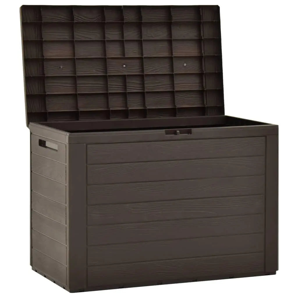 Patio Storage Box Brown 30.7"x17.3"x21.7" at Set Shop and Smile