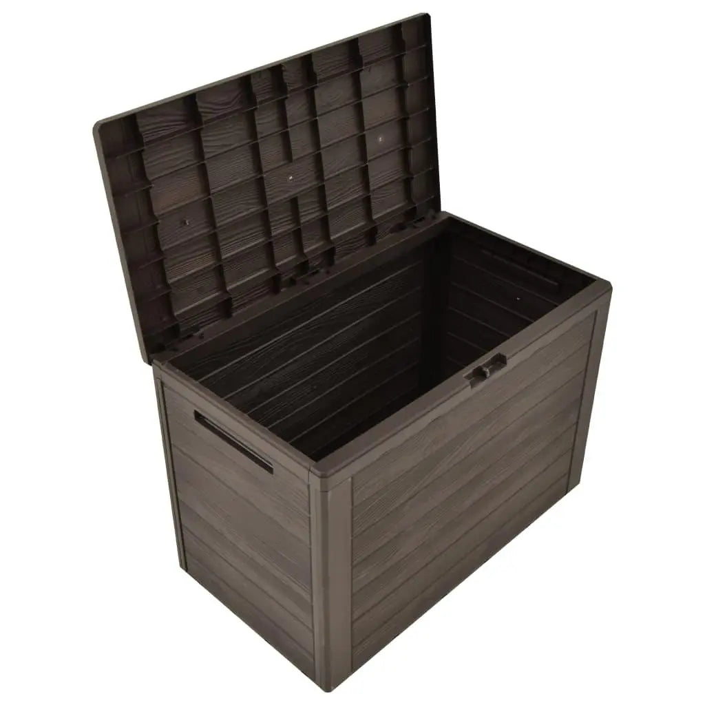 Patio Storage Box Brown 30.7"x17.3"x21.7" at Set Shop and Smile