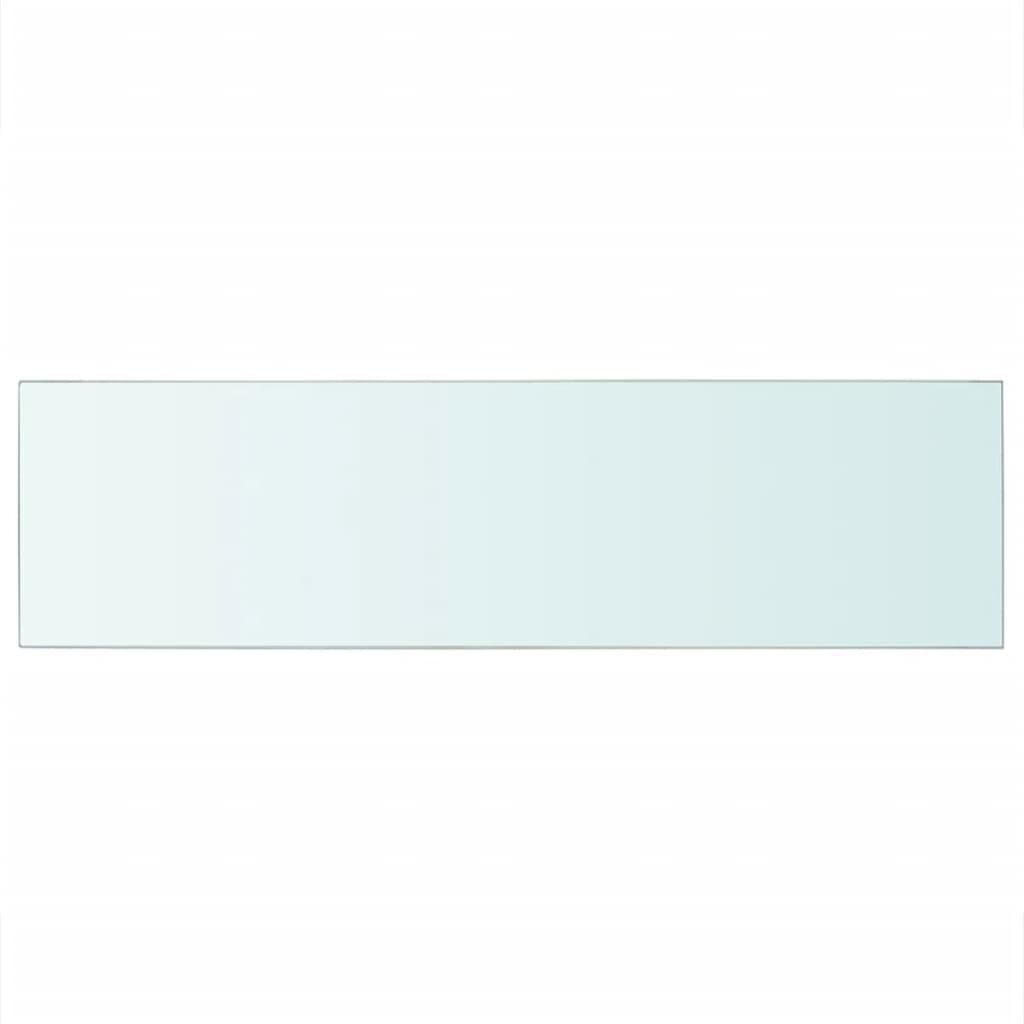 Shelves 2 pcs Panel Glass Clear 35.4"x9.8" at Set Shop and Smile